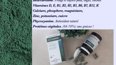 Composition et activité de la spiruline dans l’organisme