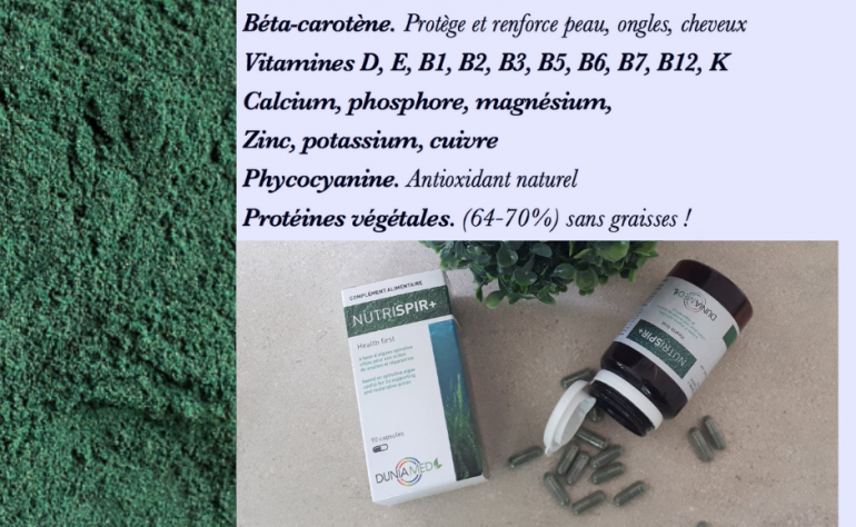 Composition et activité de la spiruline dans l’organisme